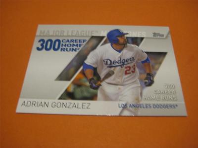 2017 Topps Series 2 Major League Milestones Insert #4 Adrian Gonzalez Dodgers