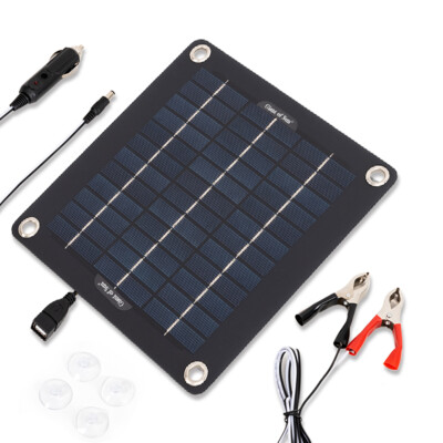 100W 12V Solarpanel Kit Solarmodul USB-Ladegerät Solarzelle Solar Auto Ladegerät
