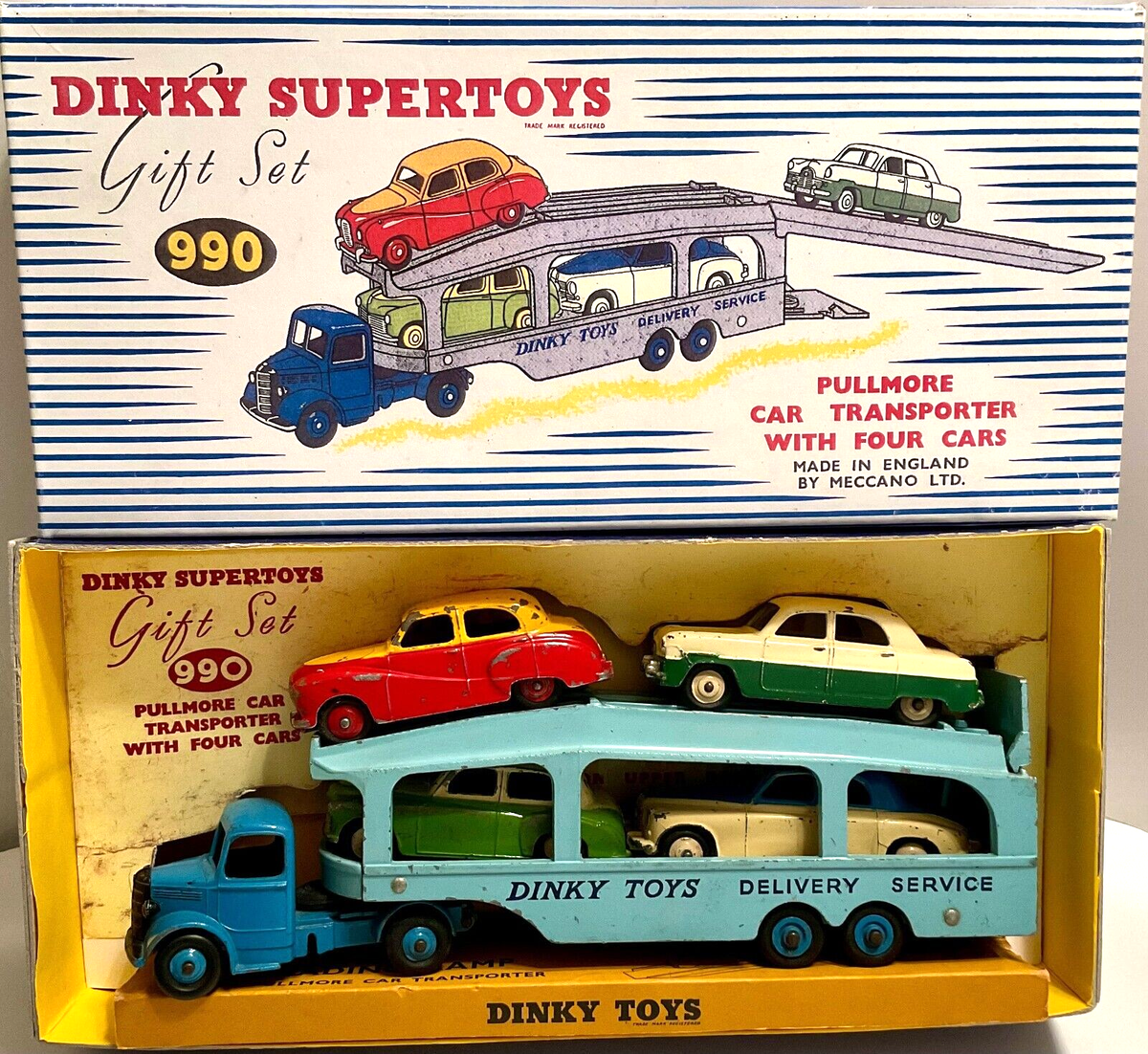 DINKY SUPERTOYS MECCANO England #990 CAR TRANSPORTER GIFT DINKY SUPERTOYS MECCANO England #990 CAR TRANSPORTER GIFT