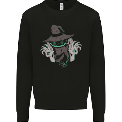 Felpa con cappuccio e cerniera di Halloween di Black Crow