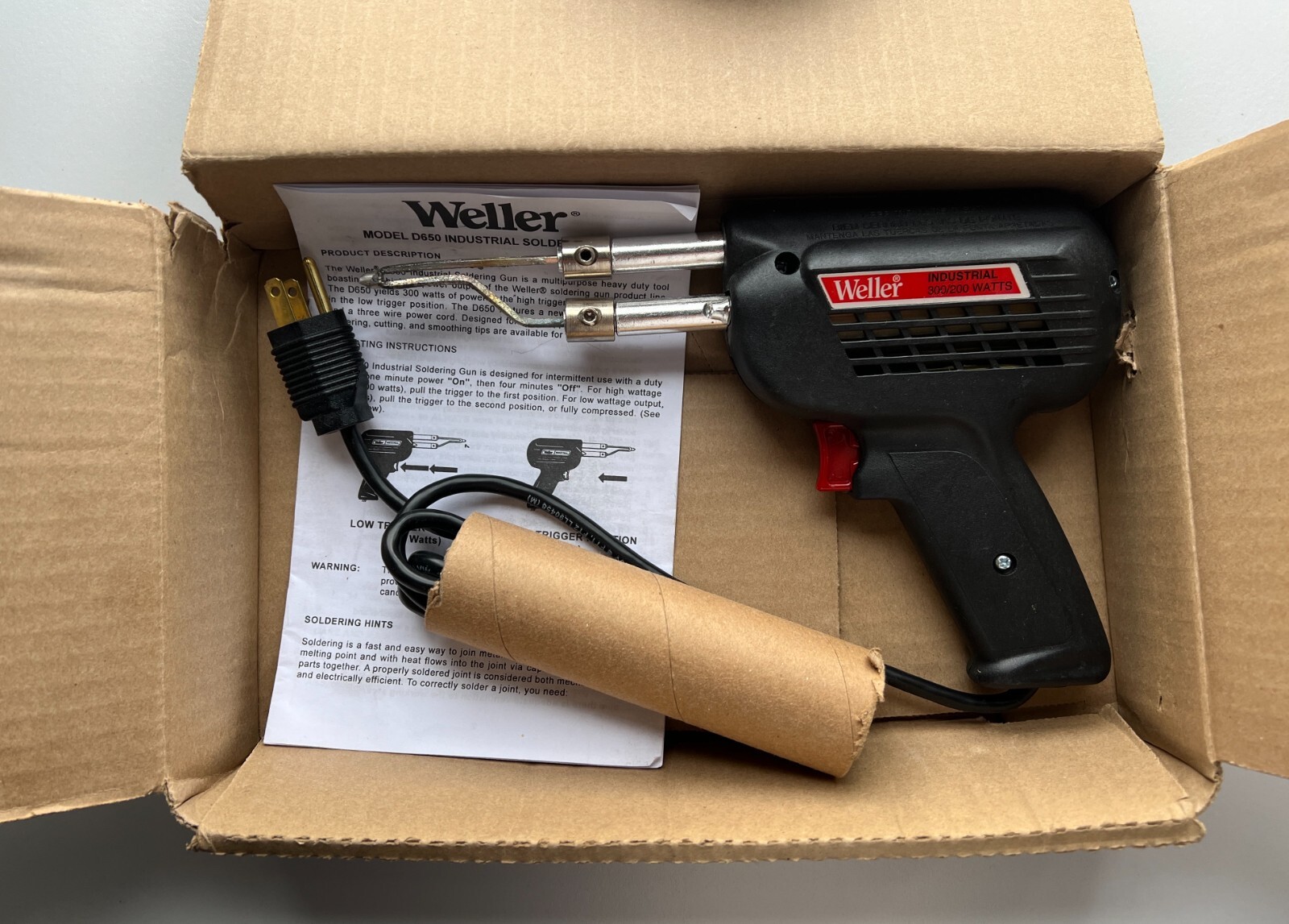 Weller Industrial Soldering Gun D650 Usedgreat cond 37103079480 eBay