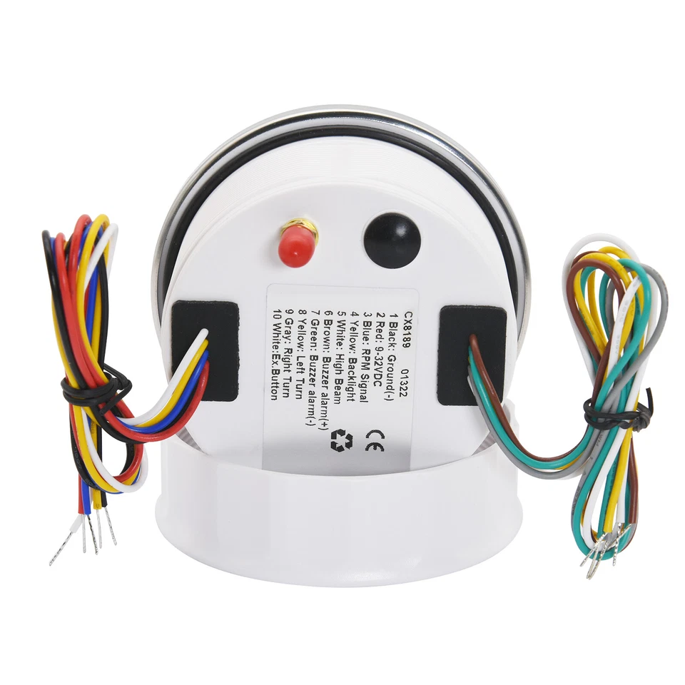 110mm White GPS Speedometer 160MPH with Tachometer Gauge for Boat Car Truck ATV - Image 3 of 4