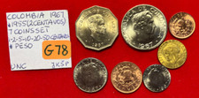 G78  Colombia; 7 Coins Set 1+2+5+10+20+50 Centavos+Peso 1967 & 1955(2 Cent) UNC