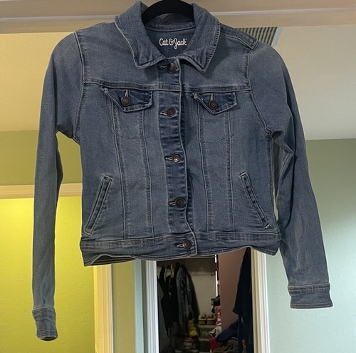 Cat and Jack Girls Jean Jacket size L 10/12 - Picture 4 of 4