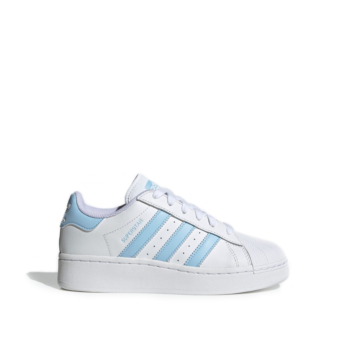 Adidas Women Superstar XLG Sneakers in White Blue