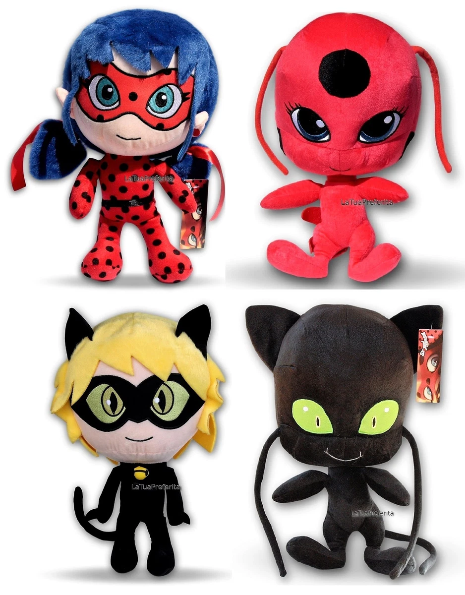 Ladybug Miraculous Chat Noir Peluche Coccinella Tikki Plagg 20 30