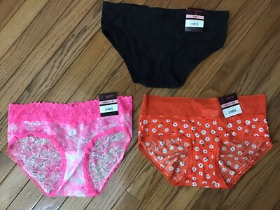 NWT NOBO No Boundaries Hipster Panties Size Large  (LOT OF 3 Hipsters)  (C28-1)