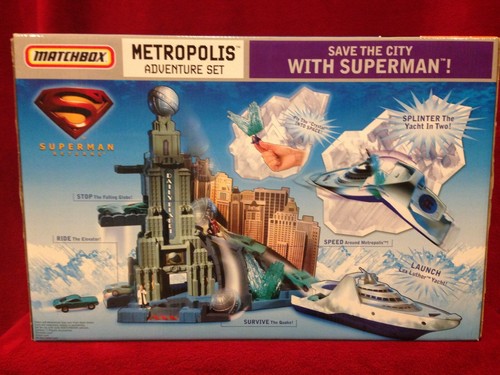 MATCHBOX SUPERMAN PLAYSET Movie Rare 2006 / BRAND NEW Factory Sealed - Picture 5 of 8