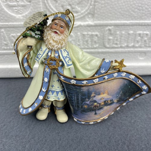 Ashton Drake Thomas Kinkade Heirloom Ornaments Old World Santas Set Of 3 w/ Cert - Picture 7 of 7