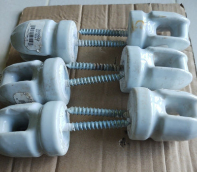 Lot of (6) Fi-Shock Inc Screw-In Insulators MP-1929-T