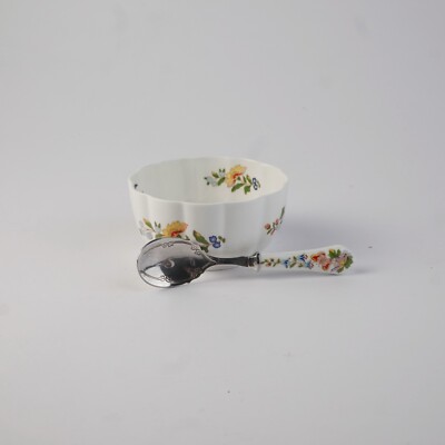 Aynsley *PEMBROKE VAR-I-ETE BOWL* Fine Bone China *England* mit Löffel