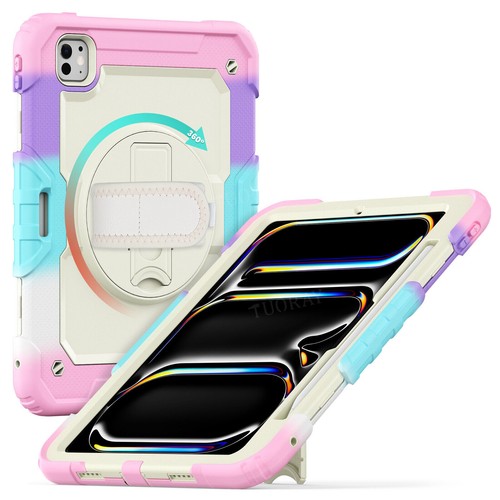 Für iPad 5/6/7/8/9/10 Gen Air 4 5 6 Pro 11 13 Hybrid Outdoor Tasche Gurt Hülle - Bild 168 von 225