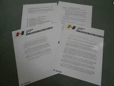 1969 HURST OLDS 2-SIDED PROMOTIONAL SHEETS / '69 OLDSMOBILE CUTLASS BROCHURE