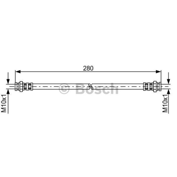 Bosch Bremsschlauch Hinten FüR Mazda Premacy 323 F VI 626 V Hatchback-image