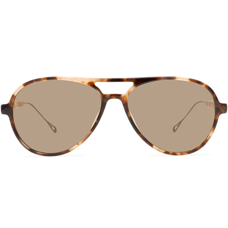 Stylish Aviator Sunglasses for Men and Women with Metal-Acetate Frame Mix-image