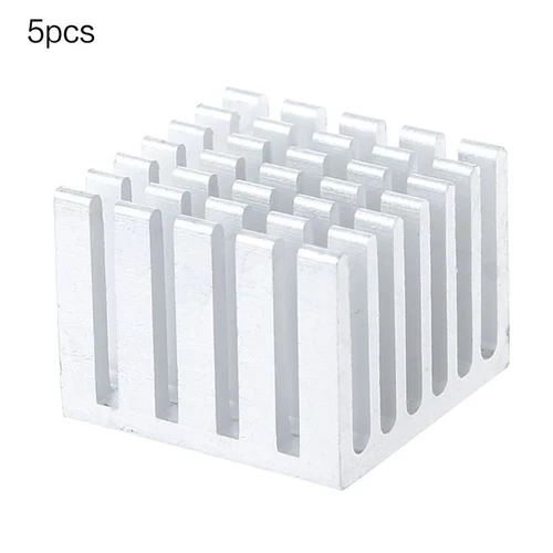 5Pcs Cooling Heatsink for CPU GPU IC Chip Aluminum Heat Sink Radiator 20x20x15mm