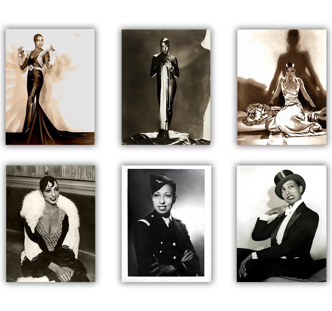 Black History Josephine Baker Entertainer Flapper 1920 1930 Wall