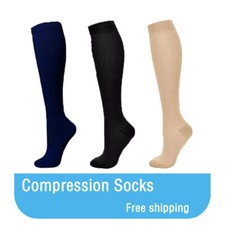 6 Pares Medias Calcetines De Compresion Para Hombres Y Mujeres Best - 20-30 Mmhg
