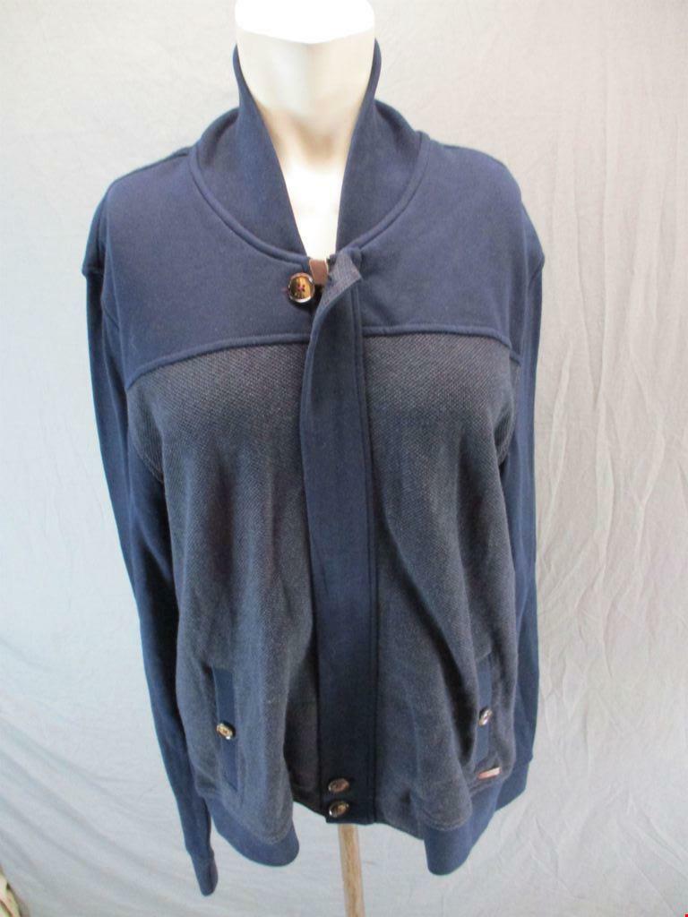 Ted Baker Size M Mens Navy Full Zip/Buttons w/Pockets Cotton Ted Baker Size M Mens Navy Full Zip/Buttons w/Pockets Cotton