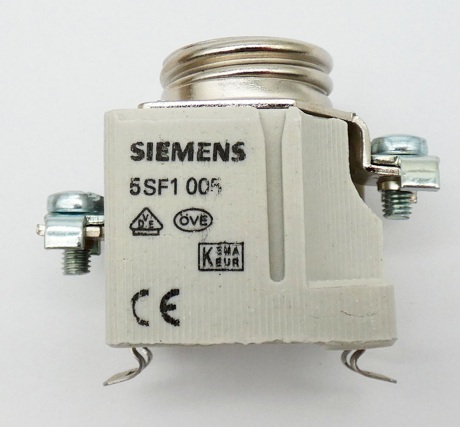 5x Siemens DIAZED 5SF1 005 5SF1005 25A 1P DII fuse socket -unused/original packaging-