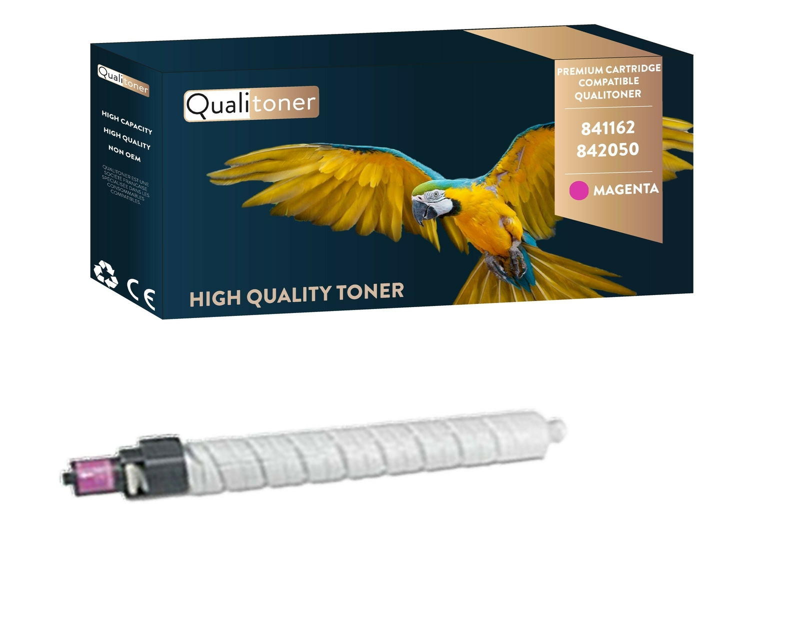 Toner compatible Ricoh Aficio magenta QUALITONER 841162 842050 cartouche imprimante
