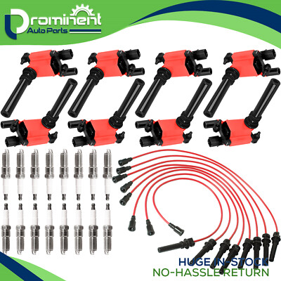 Set of 8 Energy Ignition Coil & 16 Spark Plug & Wireset for 03-05 Dodge Ram 3500