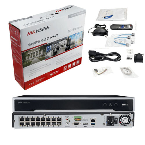 Hikvision 12MP 16CH 4K 8MP ColorVu MIC Outdoor Security Camera CCTV System Kit - Picture 24 of 27