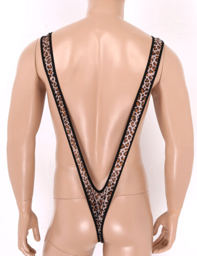 Para hombre Micro Body Deep V Mankini Tangas Traje de baño Bikini Suspendedor Ropa interior - Imagen 19 de 26