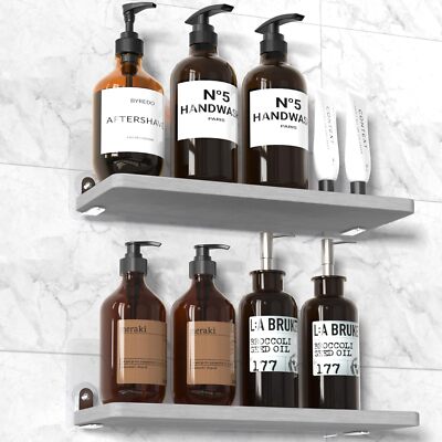 Quick Drying Stone Shower Caddy 2 Pack Water Absorbent Diatomite Tray Diatomaceo