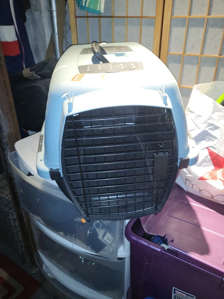Porta mascotas viaje perro gato grande aprobado por aerolínea perrera jaula casa nuevo Foto 3 de 4