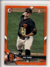 JAKE WONG 2018 BOWMAN #BD-55 ROOKIE ORANGE #09/25 AK4712