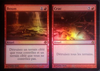 Boum / Crac PREMIUM / FOIL VF - French Boom / Büste - Mtg magic - Nm