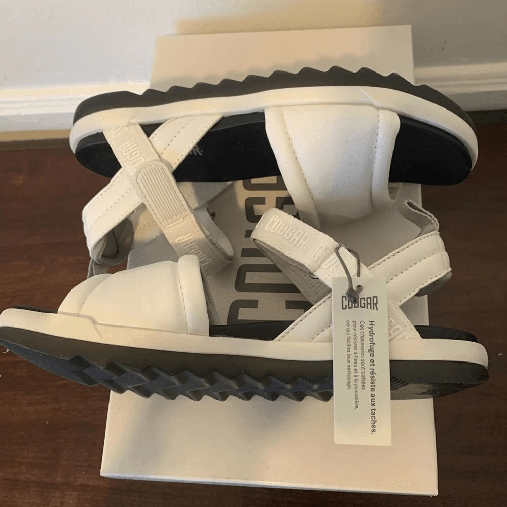 PUMA Sandalo comodo idrorepellente in pelle cougar premium in pelle cougar taglia bianco