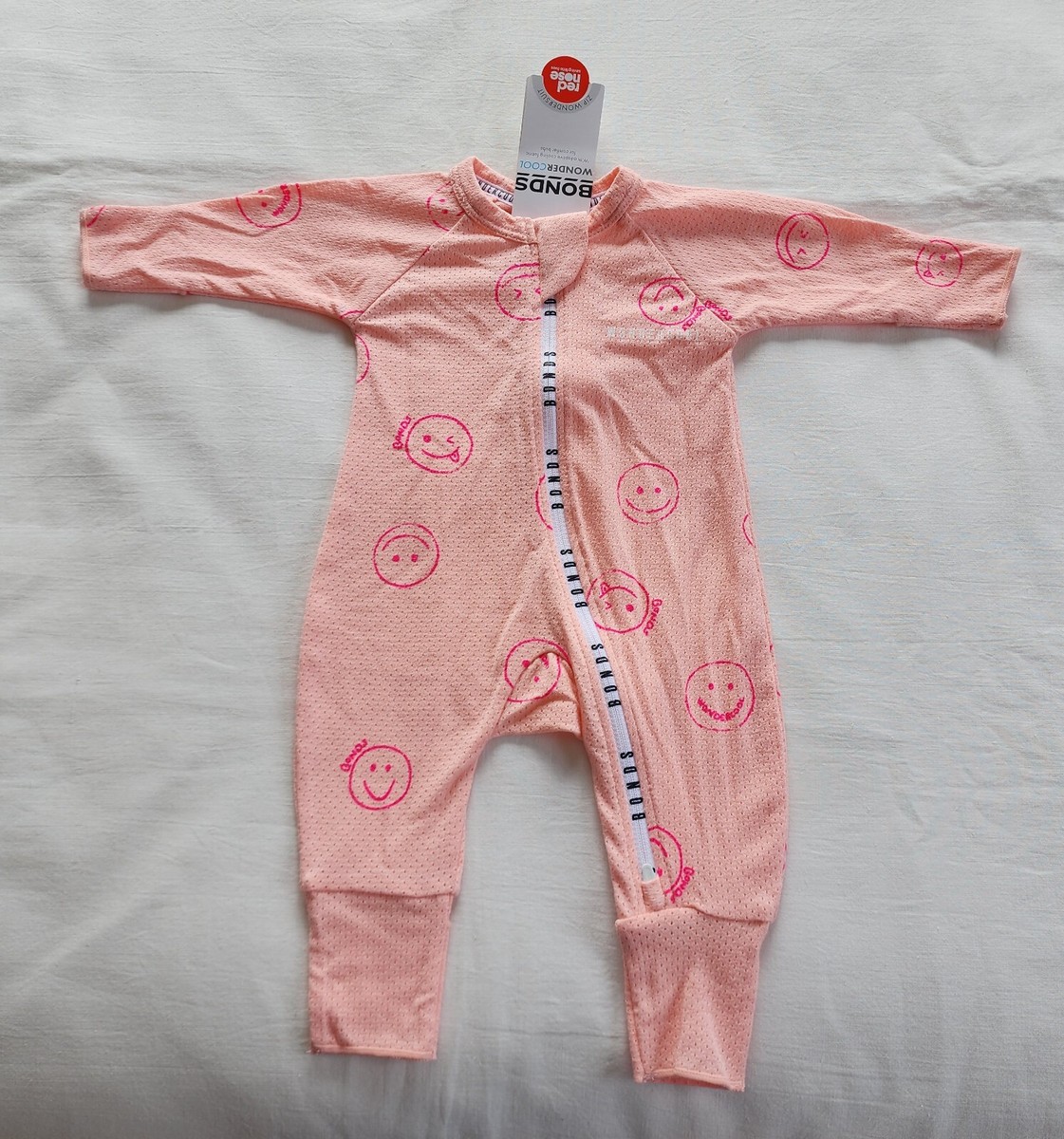 Bonds BX4XW 1IT Printed Wondercool Eyelet Zip Wondersuit Romper