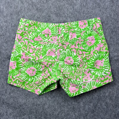 Lilly Pulitzer Sunny Side Callahan Chino Shorts Women's Size 2