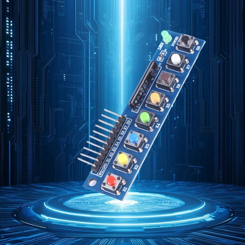 Module clavier 8 boutons 3,3-5V avec indicateur LED pour Arduino ARM Raspberry P - Bild 4 von 10