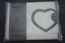 Miele Panels Solid Color White Sheer Curtains Elegant Grommet Window 54X54
