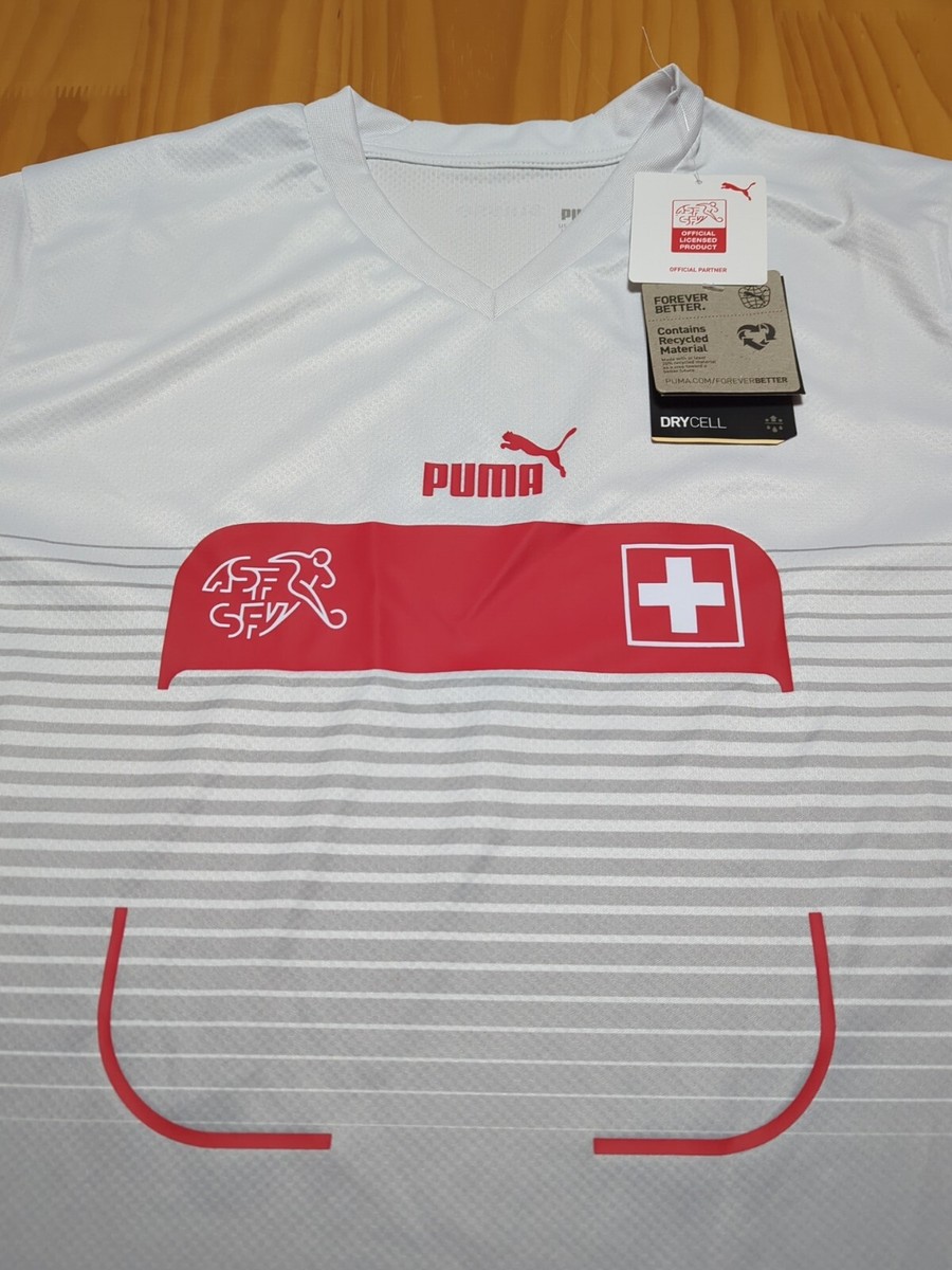 Switzerland Away Jersey Puma World Cup Soccer Size Large NWT