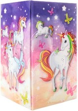 HERMA 19731 Stifteköcher Karton Einhorn-Design abwischbar stabil 8x8x13,5cm