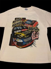 Rare 2003 Joe Nemechek 25 Uncle Kracker Band NASCAR White Racing Shirt XL