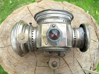 Antique Columbia Bicycle Lamp Lantern Hine Watt Bike Collectible