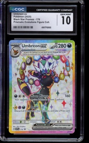 CGC 10 Umbreon ex 176 - Prismatic Figure Collection Promo