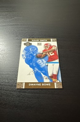 2007 Topps Co-Signers Dwayne Bowe, Kolby Smith #76 Blue Changing Faces Gold /349