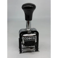 Date Stamp Cosco Automatic Numbering Machine, 6-Digits - Self Inking Price Steel