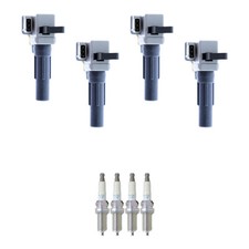 Denso 4 Ignition Coil 4 NGK Iridium Spark Plugs Kit For Impreza Legacy H4 Turbo