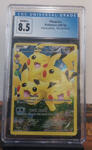 Pikachu graded CGC 8.5 for sale on eBay