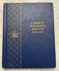 Whitman Liberty Walking Halves 1940 - 1947 Archival Album #9424