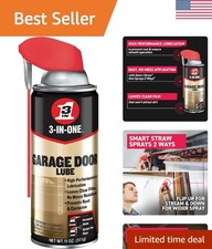 Garage Door Lubricant with SMART STRAW SPRAYS 2 WAYS, 11 OZ