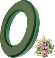 12 Inch Floral Foam Ring with Suction Cups - round Wet Flower Wreath Base for We