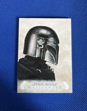 2020 Topps Star Wars Masterwork ANGEL AVILES Auto Sketch The Mandalorian GRAIL!